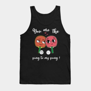 Ping Pong Table Tennis Cute Couple Gift Anniversary Love Tank Top